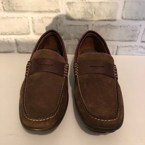 Johnston & Murphy J&M Brown Slip On Loafers Size 8